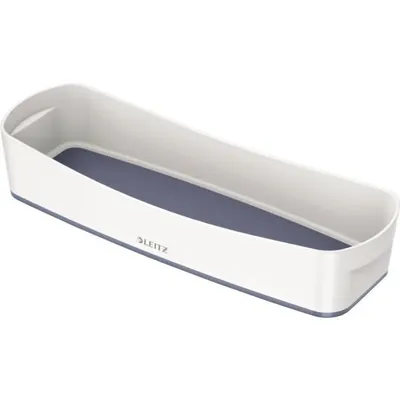 Produktbild von LEITZ MyBox Aufbewahrungsbox 0,6 l perlweiß/grau 30,7 x 10,5 x 5,5 cm, 1 St.