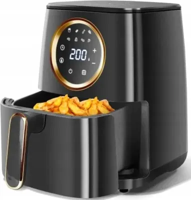Produktbild von Aigostar Air Fryer 4.2L 1400W Schwarz, Fettfrei mit LED-Touchscreen