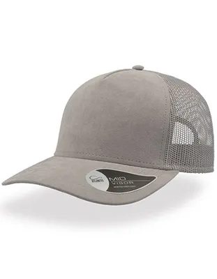 Produktbild von Atlantis RASU | 5-Panel-Design Rapper Suede Cap - Farbe: Grey - Größe: One Size