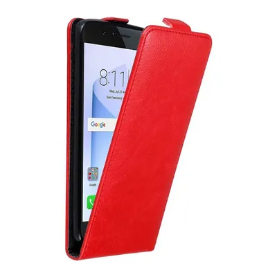 Immagine prodotto di Custodia Cadorabo per Honor 8 / 8 PREMIUM Custodia protettiva in rosso Custodia Flip per telefono cellulare Custodia Cover
