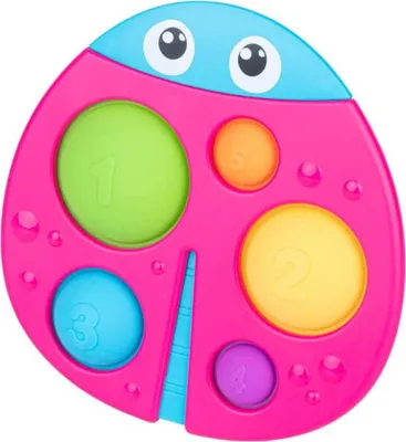 Obrázek produktu pro Pop It Pop Bubble Toy Autism Stress Relief Kids Learning Toy Sensory Toy Ladybird Dumel