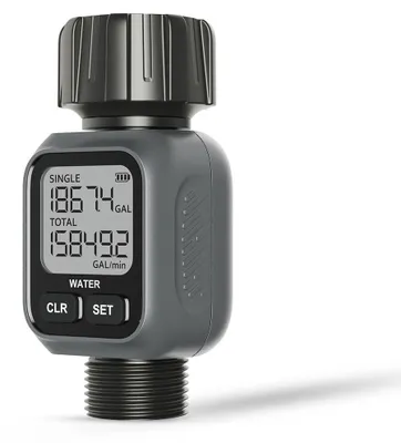 Wassermengventil 4-in-1, 3/4 Zoll, IPX5, bis 19.999 L, LCD