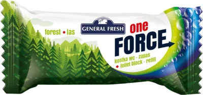 Produktbild von GENERAL FRESH FORCE ONE CUBE Toiletten-Nachfüller Waldduft 40 g