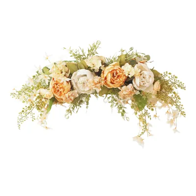 Image de Guirlande de porte,Fleur artificielle Swag,Lintel Wreath