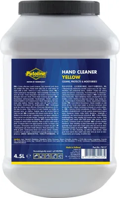 Imagen del producto de Limpiador de manos Putoline, color amarillo, 4,5 litros. NUEVO