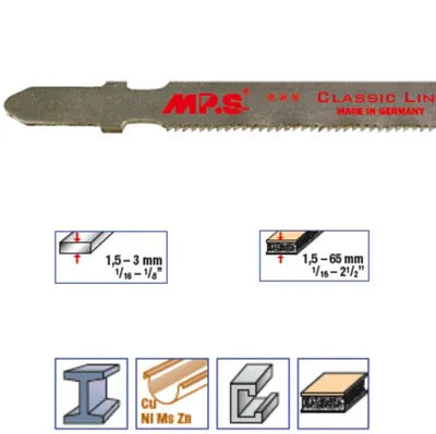 Produktbild von Stichsägeblätter Ersatzsägeblatt für gerade Schnitte 132mm 5 Stück