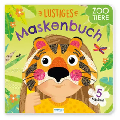 Immagine prodotto di Trötsch Pappenbuch mit Masken Lustiges Maskenbuch Zootiere