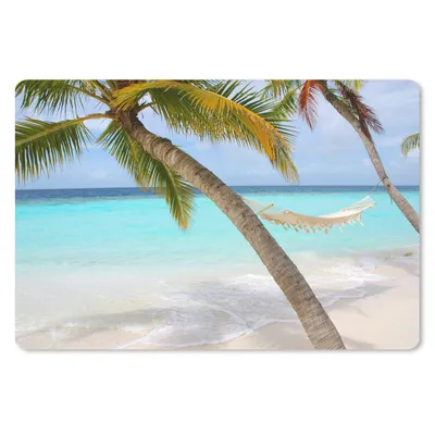 Produktbild von MuchoWow® Mauspad Mousepad Sommer - Palme - Hängematte 27x18 cm - Mousepads - Maus Mat - Pad - Mausunterlage - Büroartikel - Desk Matten