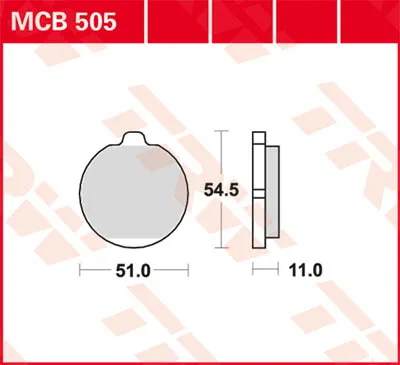 Produktbild von TRW Bremsbeläge Bremsklötze MCB505