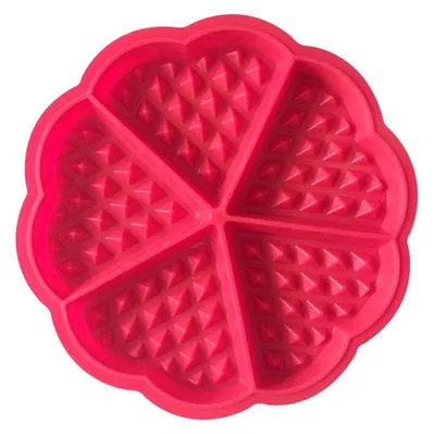 Obrázek produktu pro Silikonová forma na vafle s nepřilnavým povrchem, rozměry 17,5 x 1,5 cm