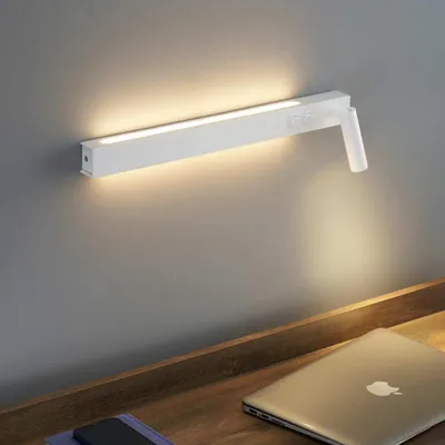 Produktbild von KOSILUM - Wandleuchte, Aluminium und Acryl - Weiß - Stanli