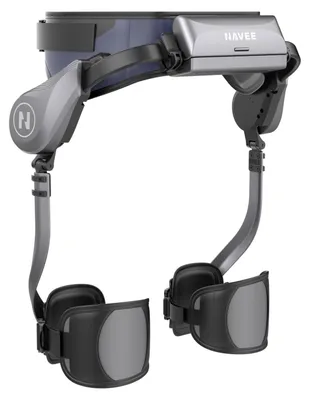 Produktbild von NAVEE EXO S Pro, Exoskelett für die oberen Extremitäten, Schwarz, Grau, Karbonfaser, Aluminium, Fahrradfahren, Walken, Laufen, Wandern, Android, iOS, 25 km