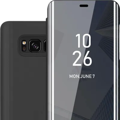 Image de Cadorabo Housse pour Samsung Galaxy S8 en noir Cover Backcover Housse Book Case Booklet