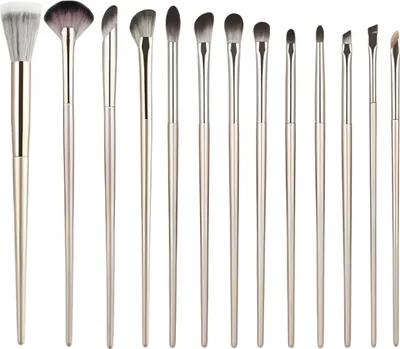 Produktbild von 13 goldene Make-up-Pinsel, Lidschattenpinsel, Augenpinsel, komplettes Set weicher Haar-Make-up-Pinsel