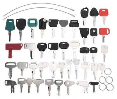 Produktbild von 42 Schlüssel für schwere Geräte, Master-Set, Bauunternehmer, Maschinenzündung, Ersatz für Kat