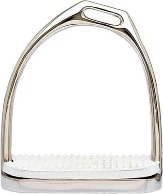 Obrázok produktu pre Sefton Stainless Simple Offset Tread English Stirrup Silver 10 cm Silver 10 cm
