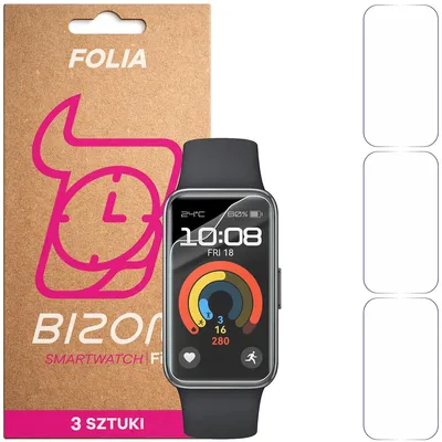 Produktbild von 3x Schutzfolie für den Bildschirm für Huawei Band 9, Bizon Watch HydroFlex