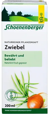 Zdjęcie produktu dla Schoenenberger Naturreiner Pflanzenjuice Cebula, roztwór 200 ml