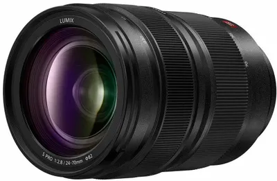 Imagen del producto de Panasonic S-E2470E, objetivo zoom estándar, 18/16, 24 - 70 mm, montura L