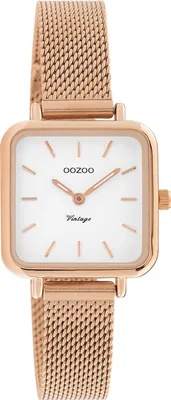 Image de Montre Oozoo or rose Métal Mesh Vintage Series Femme Montre à quartz analogique UOC10971