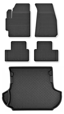 Obrázek produktu pro Vaničkové autokoberce + vana kufru pro: Mitsubishi Outlander II 2006-2013 SUV 5 ks