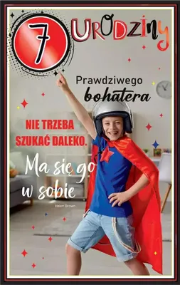 Obrázok produktu pre Blahoželanie k narodeninám 7 chlapec