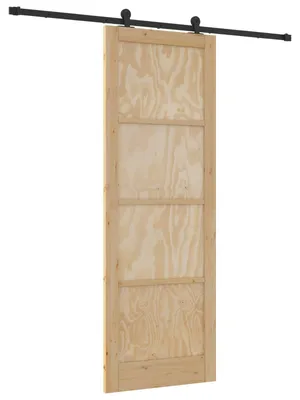 Image de Porte coulissante vidaXL ORKDAL Nature 83 x 232 cm en pin massif