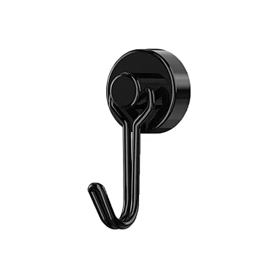 Produktbild von Magnete Haken Rotatable Punch Free wiederverwendbare abnehmbare Küche 8 kg Pull Kühlschrank Magnetischer Hängehaken für den täglichen Gebrauch-Schwarz
