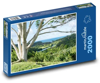 Zdjęcie produktu dla Puzzle 2000 Rzeka w przyrodzie z widokiem - martinpuzzle