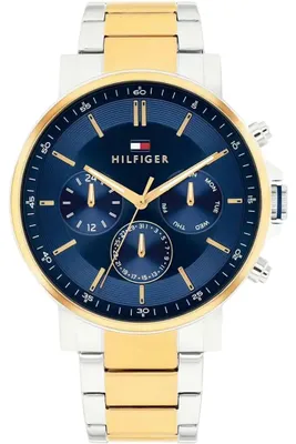 Produktbild von Tommy Hilfiger Tyson Multifunktionsuhr Blau Gold Silber 1710710
