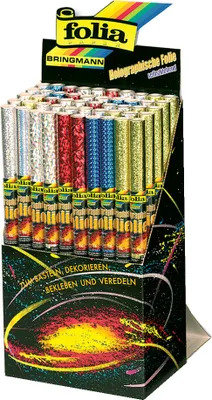Produktbild von folia Holografie-Klebefolie (B)400 x (L)1 m Display 50 Rollen