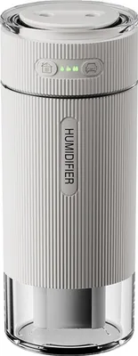 Produktbild von Mini Luftbefeuchter tragbar, Ultraschall, Dual-Düse, leise, LED-Stimmungslicht, Akku 4000mAh, ideal für Reise, Auto & Zimmer