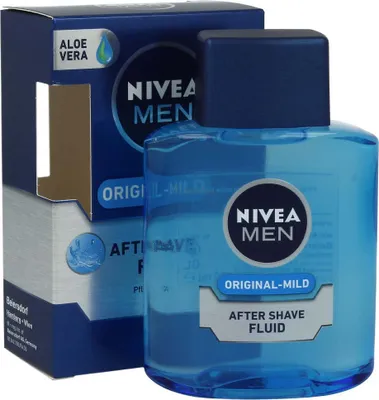 Produktbild von Nivea Aftershave Fluid, 100ml, Protect Care, für Männer mit normaler Haut, ohne Aluminium, Parabene & Paraffine, erfrischend, elegant, holzig
