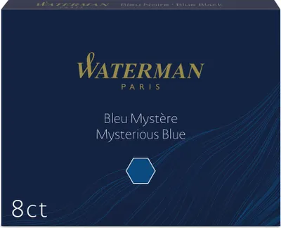 Obrázok produktu pre WATERMAN Tintenpatrone Stand. Myster Blue 8 Stück