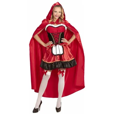 Produktbild von "ROTES KÄPPCHEN" (Kleid, Umhang mit Kapuze) - Größe: M