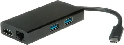 Immagine prodotto di ITB ROS3251 replicatore di porte e docking station per laptop USB 3.2 Gen 1 (3.1 Gen 1) Type-C Nero