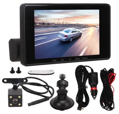 Obrázok produktu pre Autokamera DVR s 3-násobným nočným videním a 4-palcovým displejom – záznamník jazdy