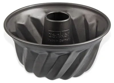 Produktbild von Zenker Gugelhupfform Ø 18 cm SPECIAL - MINI, kleine Backform aus Stahlblech, Kuchenform mit Antihaftbeschichtung (Farbe: Schwarz)