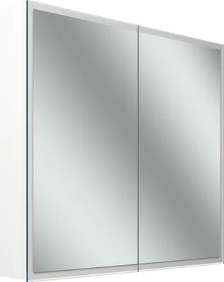 Immagine prodotto di Schneider GLOW D2W armoire de toilette, 2 portes 40/40cm, 813x136x736mm, éclairage circulaire, Dim2Warm, 218.080.01.02, 218.080.01.02