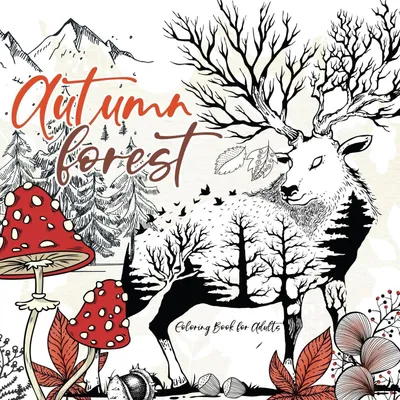 Produktbild von Autumn Forest Coloring Book for Adults