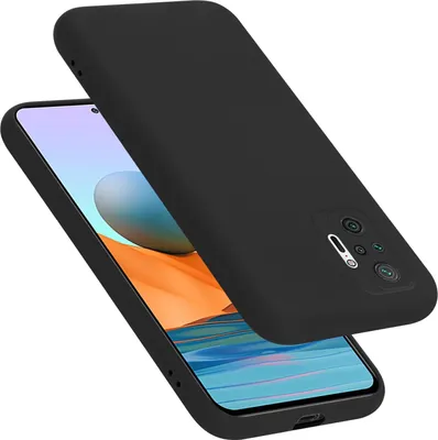 Produktbild von Cadorabo Schutzhülle für Xiaomi RedMi NOTE 10 PRO Hülle in Schwarz Handyhülle Case Cover TPU Etui