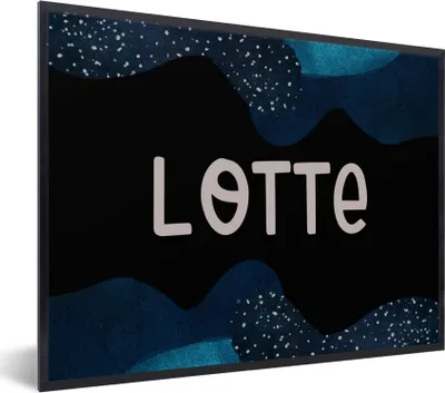 Produktbild von MuchoWow® Gerahmtes Poster Lotte - Pastell - Mädchen 80x60 cm - Poster mit Schwarzem Bilderrahmen Wandposter Rahmen Foto Bilder - Schwarzem - Mit Gestell