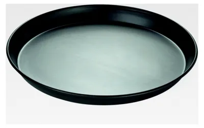 Produktbild von Pizzablech Blaublech 26 cm Durchmesser 2,5 cm gebördelter Rand - rundes Ofenblech zum Pizzabacken