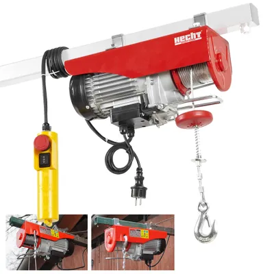 Produktbild von HECHT 8425 Seilwinde Elektrisch | 125 - 250 kg | 450 W | 4-8 m/min | 3 mm starkes Seil