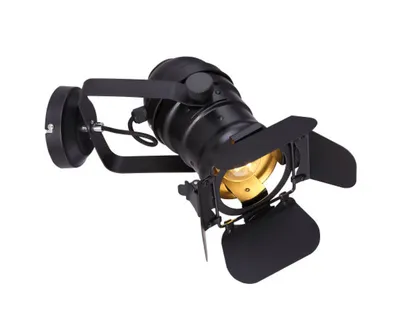 Zdjęcie produktu dla Metalowa lampa ścienna Globo Lighting, reflektor filmowy, ruchome klapy, WxH: 220x320mm, AL: 380mm, bez 1x E27 60W 230V