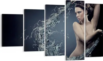 Produktbild von Bild auf Leinwand - Leinwandbild - Weiblich modell posieren schön - 100x60cm - Wand Bild - Wanddeko - Leinwanddruck - Bilder - Kunstdruck - Wanddekoration - Leinwand bilder - Wandkunst - EG100x60-2577