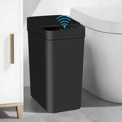 Obrázok produktu pre Elektrický 10-litrový odpadkový kôš s vekom, tichý, vodotesný, do kuchyne, kúpeľne