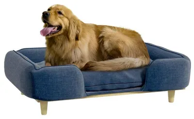Produktbild von Hundesofa für große Hunde - Hundesofa | Farbe: Dunkelblau | Abmessungen: 66x96x24 cm