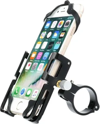 Produktbild von Fahhradhalterung passend für Lenkrad GUB P10 Aluminium + Silicon halterung schwarz