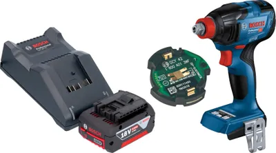 Produktbild von Bosch GDX 18V-210 C Professional Akku Drehschlagschrauber 18 V 210 Nm Brushless + 1x Akku 4,0 Ah + Ladegerät + GCY 42 Bluetooth Modul